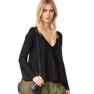 NWT Free People Black Sundae Pullover Sweater Small